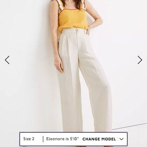Madewell Plest Wide Leg Crop